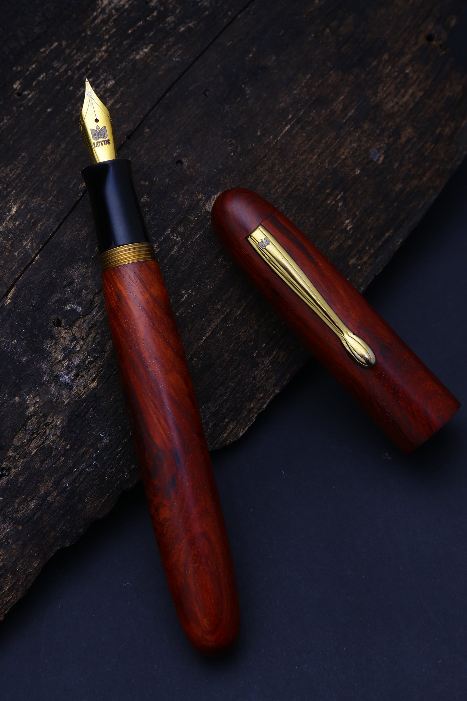 Custom handmade Lotus pen